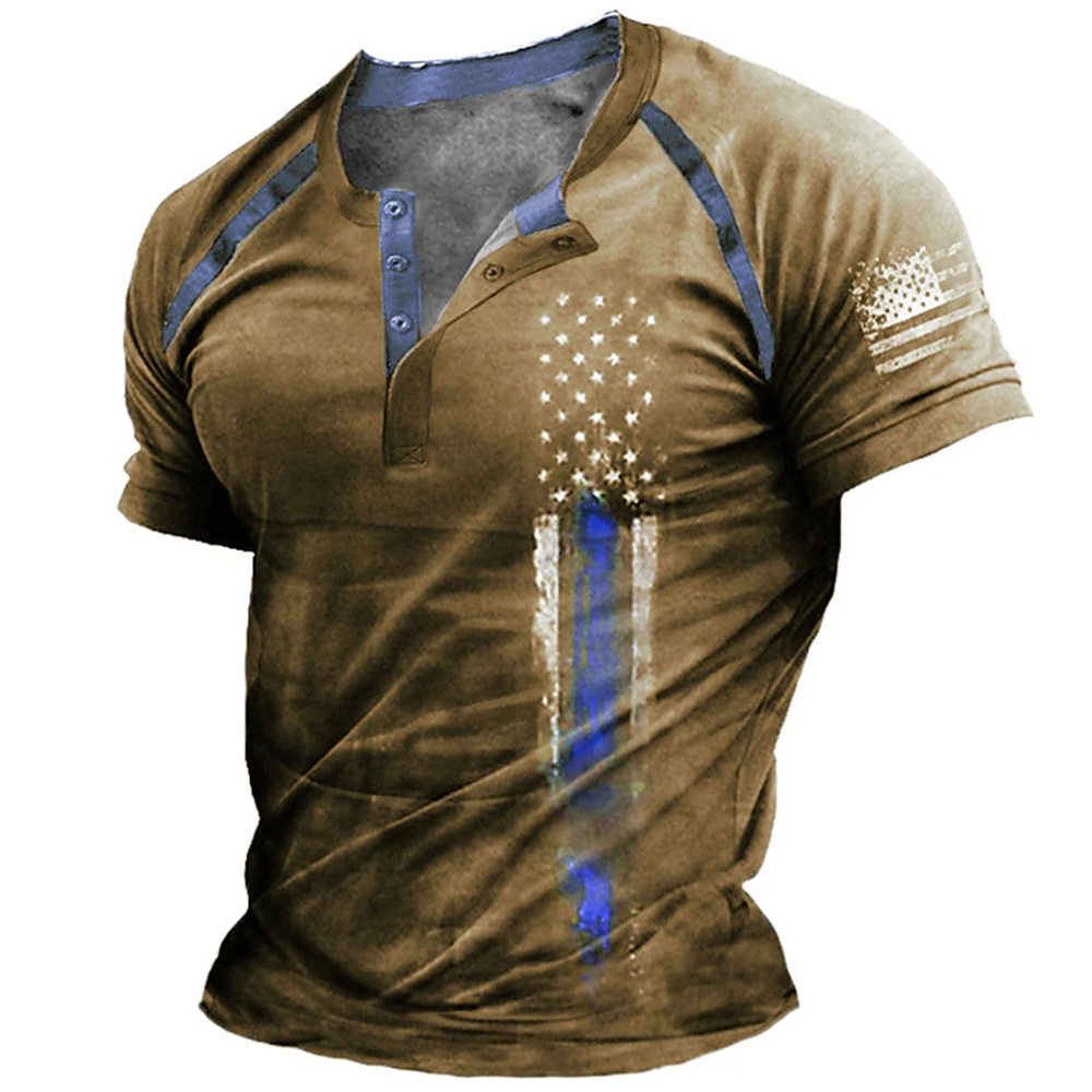 Embellish Knit - Funny 3D American Flag Print Men's