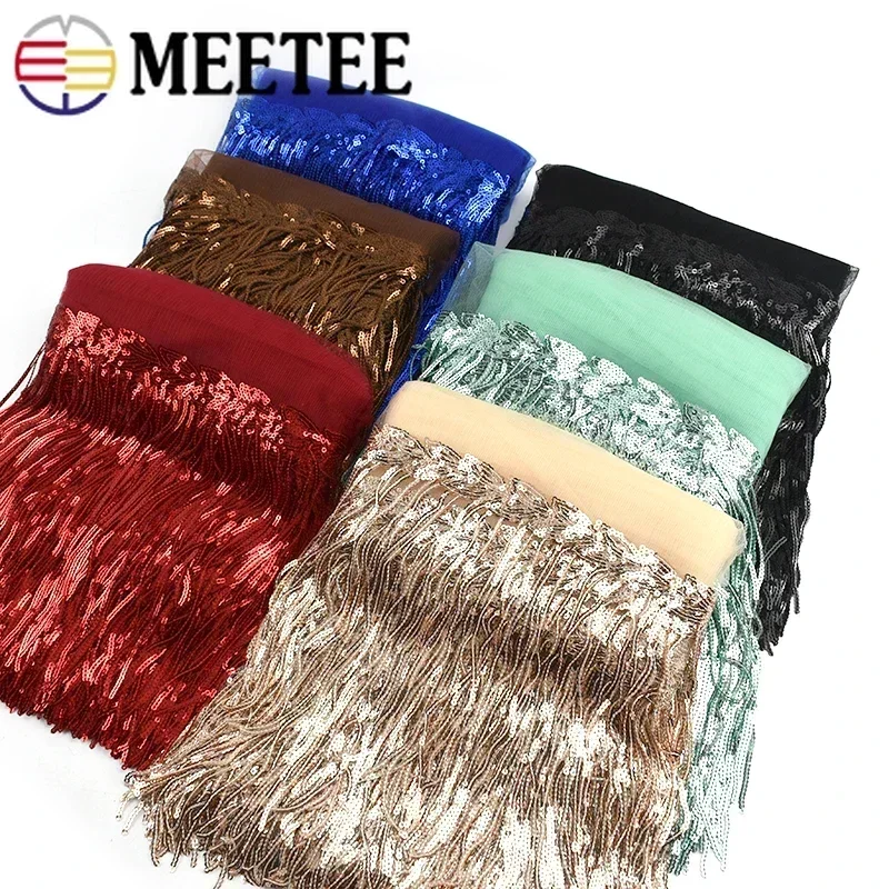 Beaded Trim Fringe - 2/5/10Yards Sequin Embroidery Tassel Fringe Lace
