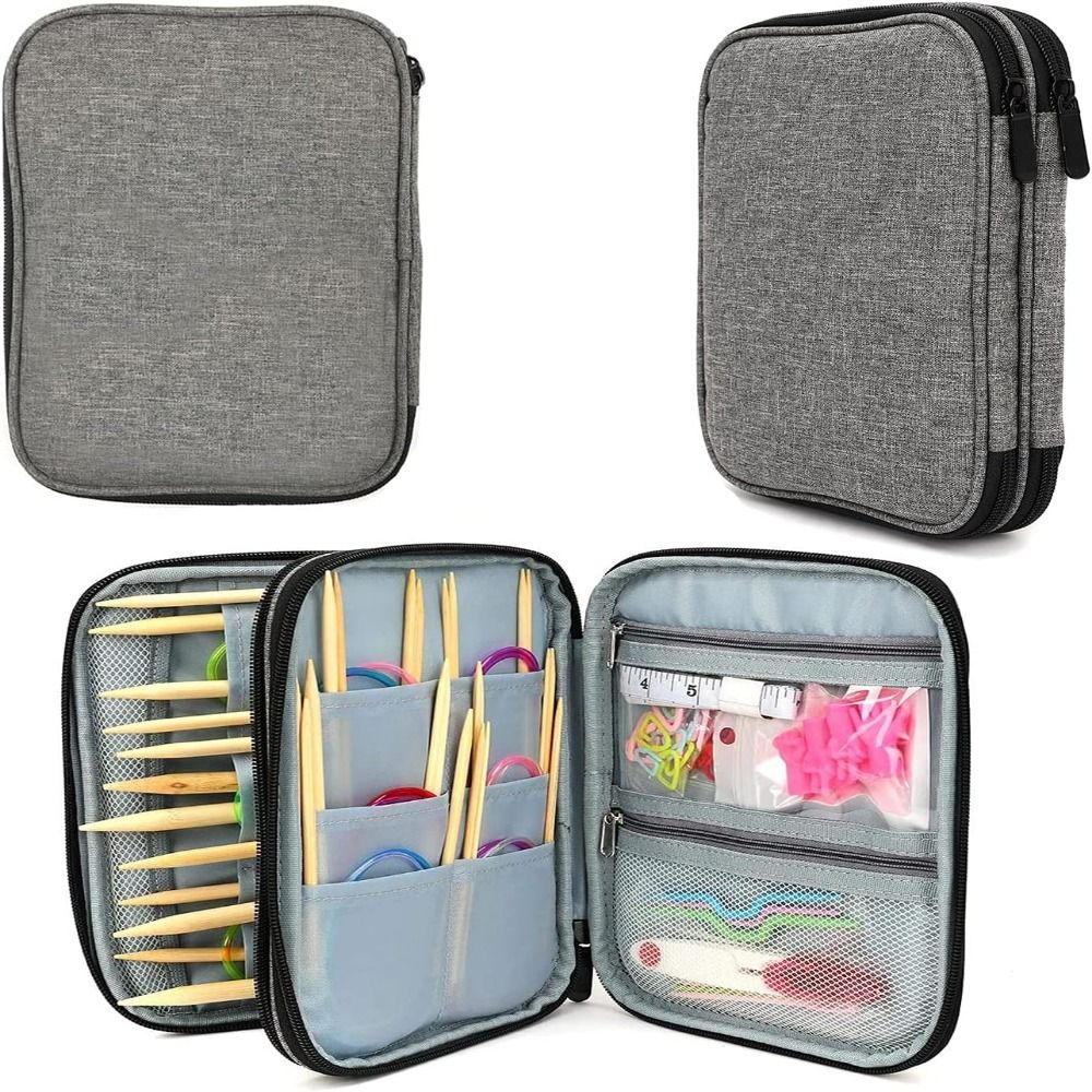 Craft Embellishment Storage - Knitting Needle Case, Portable Crochet Needle