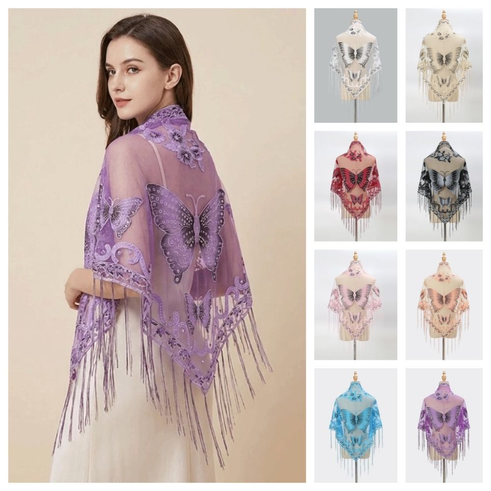 Luxury Flower Lace Hollow Scar - Tassel Fringe Trim recension och pris
