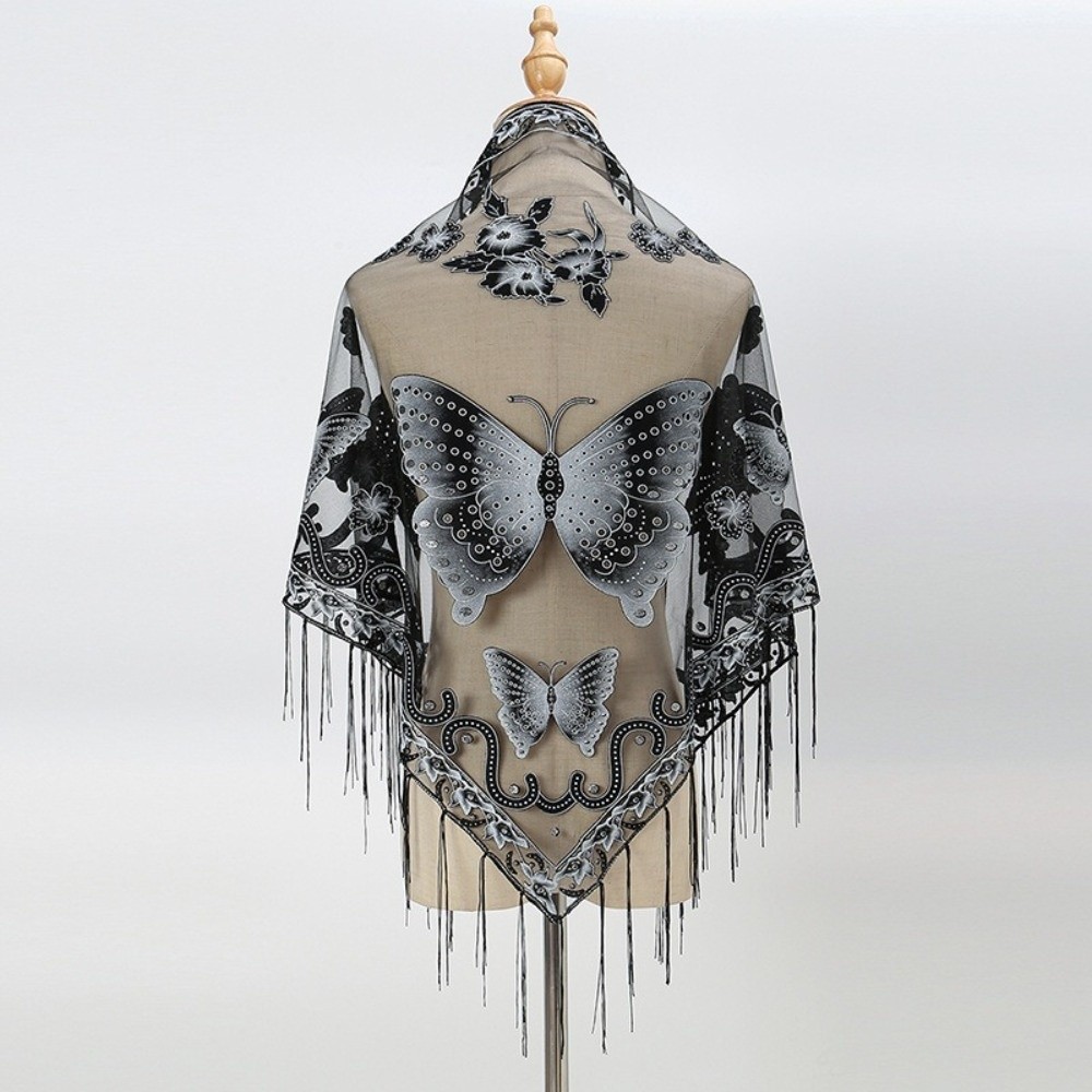 Luxury Flower Lace Hollow Scar - Tassel Fringe Trim recension och pris