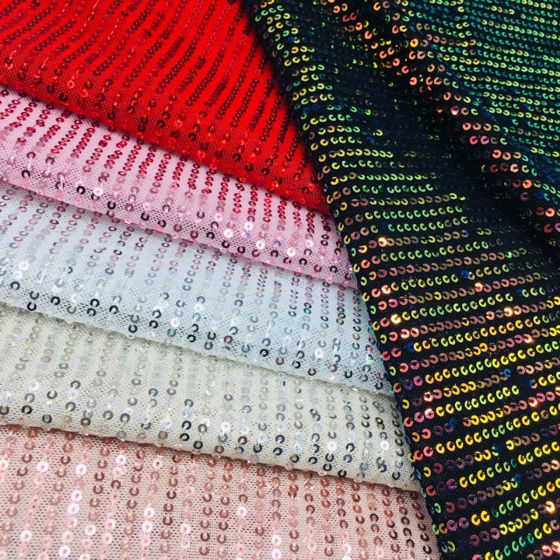 3mm Elastic Mesh Sequins Shinn - Crystal Mesh Fabric recension och pris