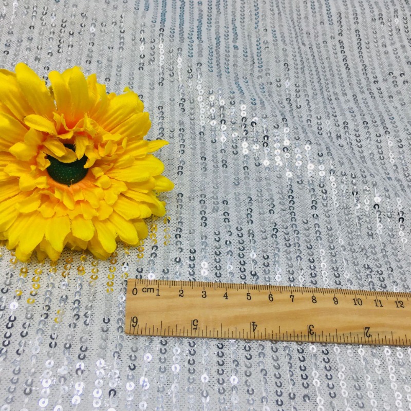 3mm Elastic Mesh Sequins Shinn - Crystal Mesh Fabric recension och pris