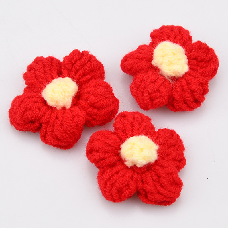 Handmade Crochet Five Petal Fl - Craft Embellishment recension och pris