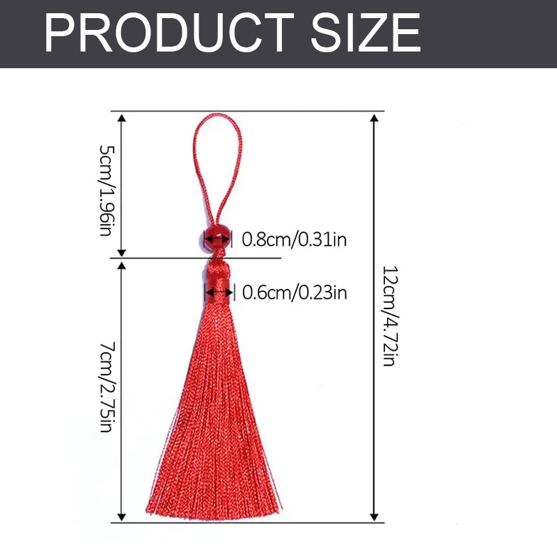 10/5Pcs Polyester Silk Tassel  - Beaded Trim Fringe recension och pris