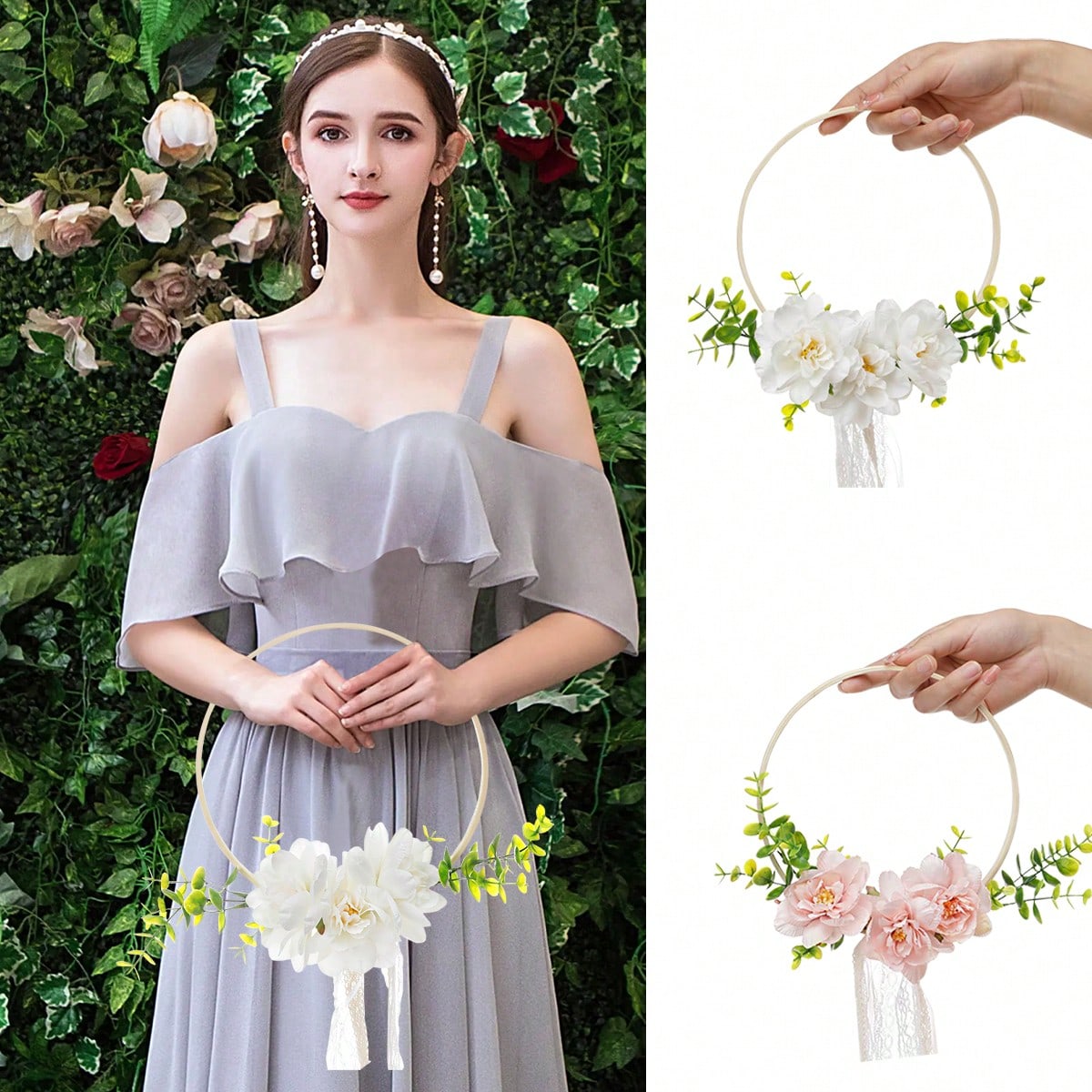 1Pc Wedding Round Bamboo Flowe - Tassel Fringe Trim recension och pris