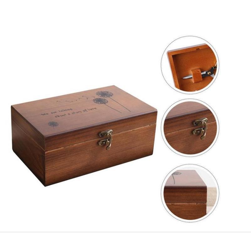 Wooden Sewing Supplies Organiz - Craft Embellishment Storage recension och pris