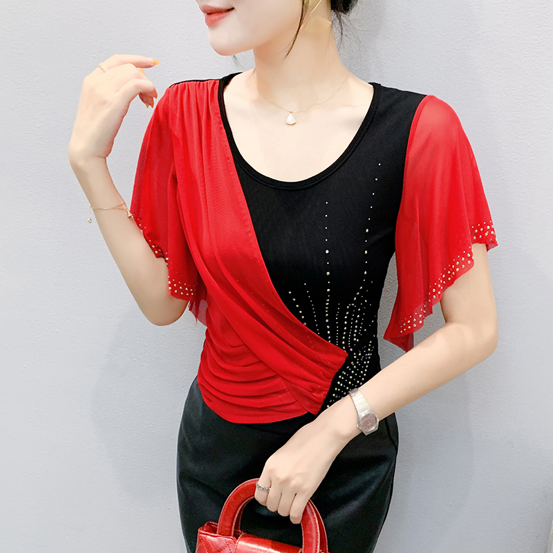2025 Summer Women's Mesh Top:  - Beaded Trim Fringe recension och pris
