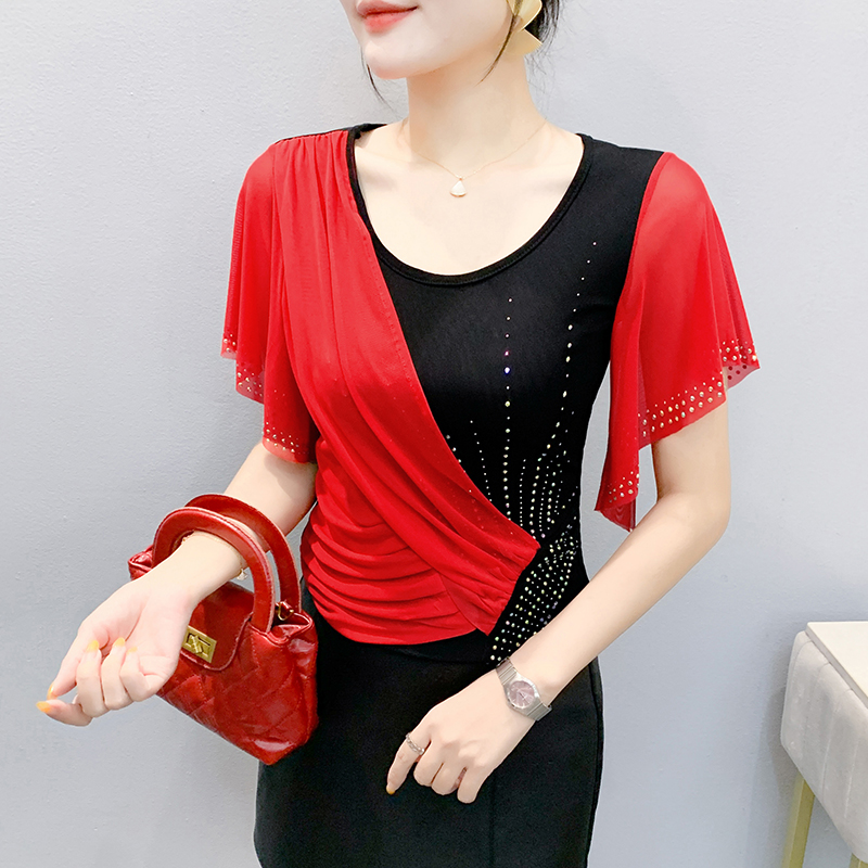 2025 Summer Women's Mesh Top:  - Beaded Trim Fringe recension och pris