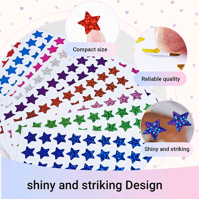 420Pcs Star Stickers Sparkly H - Glitter Vinyl Roll recension och pris