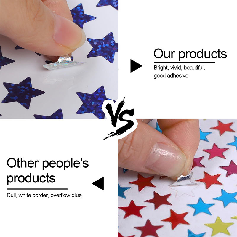 420Pcs Star Stickers Sparkly H - Glitter Vinyl Roll recension och pris