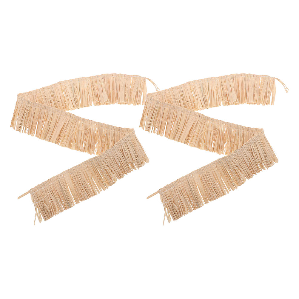 2Pcs Raffia Fringe Trim Woven  - Tassel Fringe Trim recension och pris