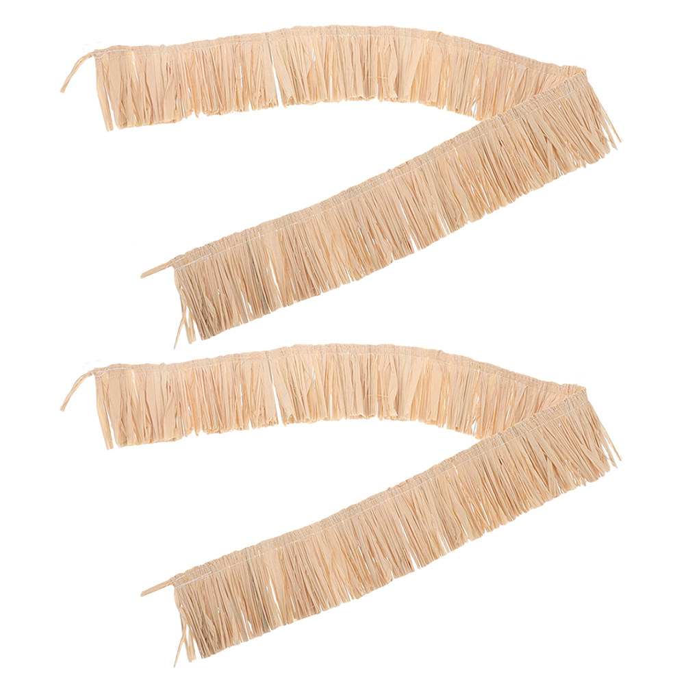 2Pcs Raffia Fringe Trim Woven  - Tassel Fringe Trim recension och pris