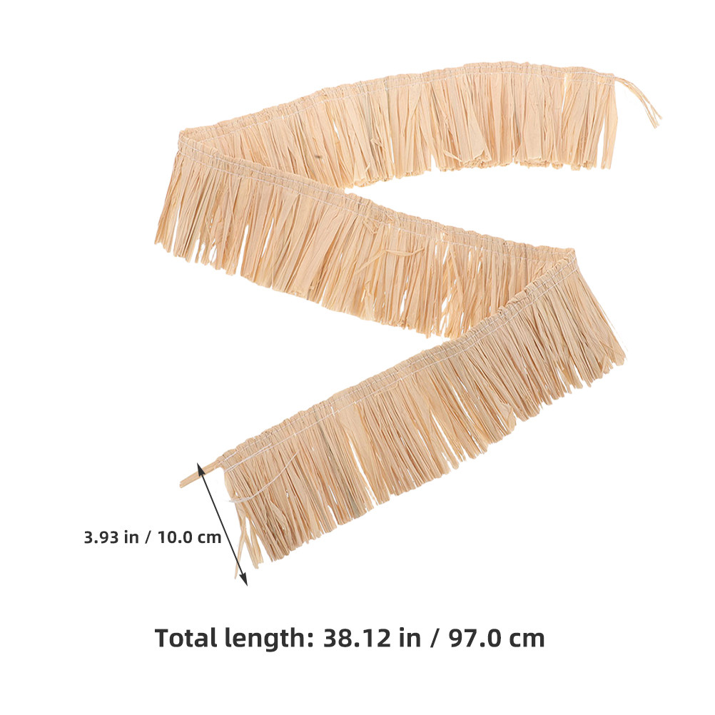 2Pcs Raffia Fringe Trim Woven  - Tassel Fringe Trim recension och pris