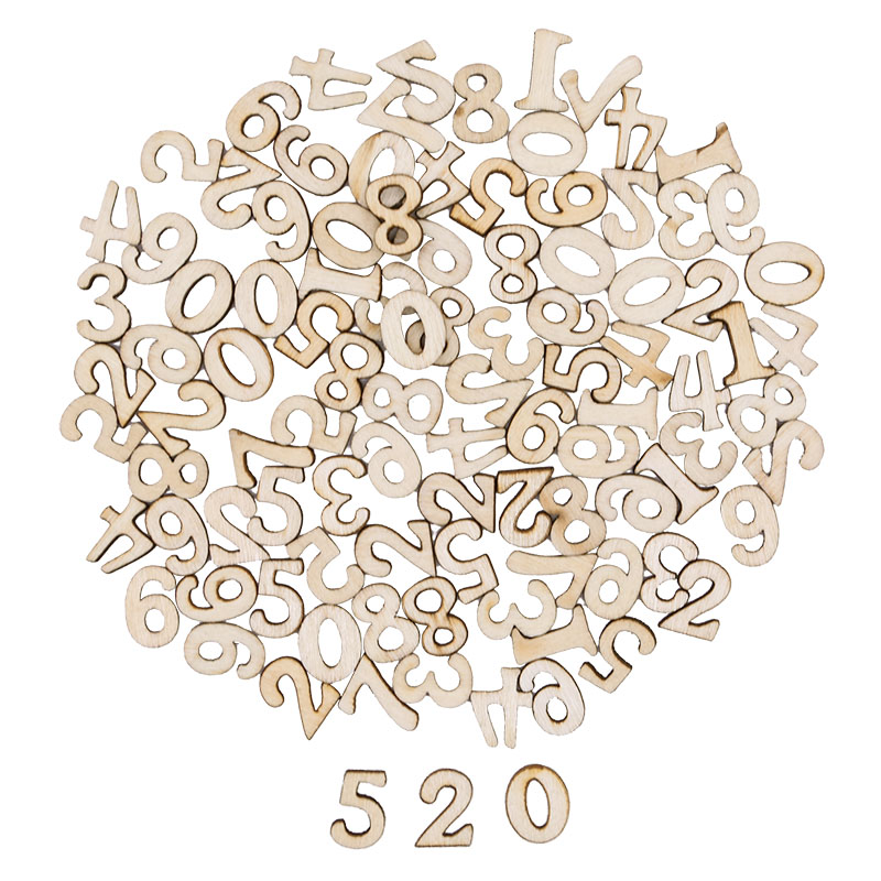 100pcs Letters Wooden Alphabet - Craft Embellishment recension och pris