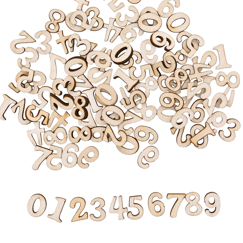 100pcs Letters Wooden Alphabet - Craft Embellishment recension och pris