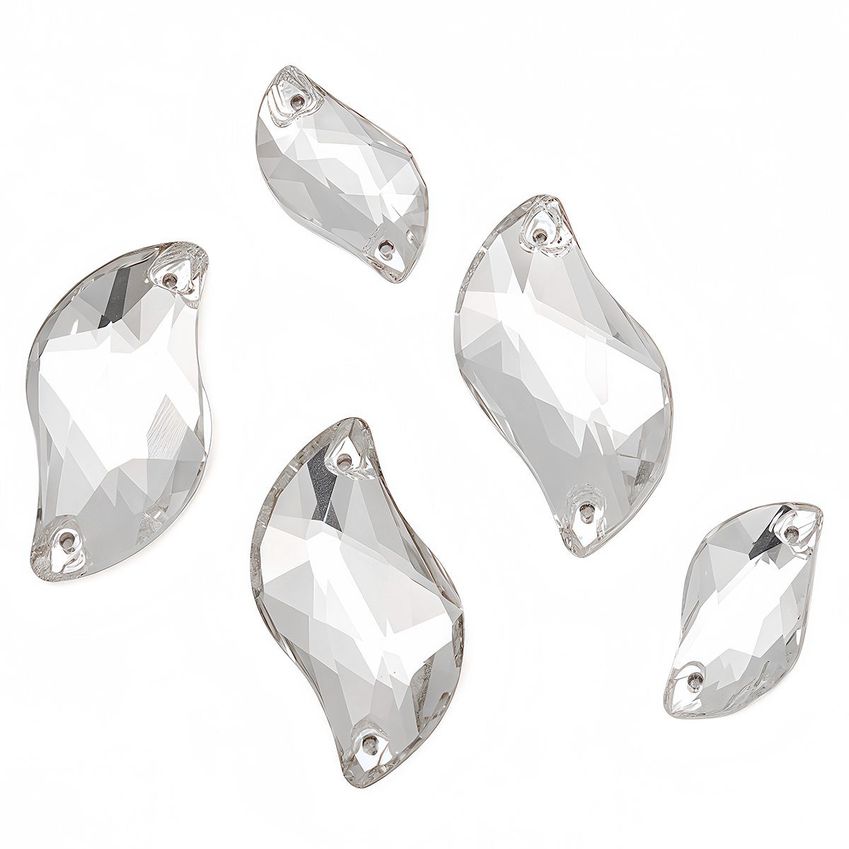 S Shape Sew On Rhinestone Crys - Sew On Rhinestone recension och pris
