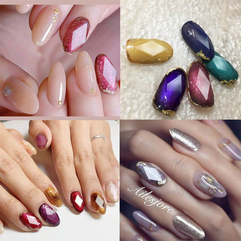 1 Sheet Nail Gemstone Stencil  - Glitter Vinyl Roll recension och pris