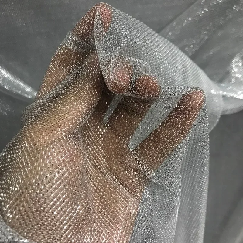 Mesh Elastic Fabric Shiny Ligh - Crystal Mesh Fabric recension och pris
