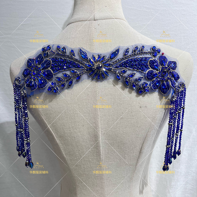 Hand Beaded Fringe Trim with P - Beaded Trim Fringe recension och pris