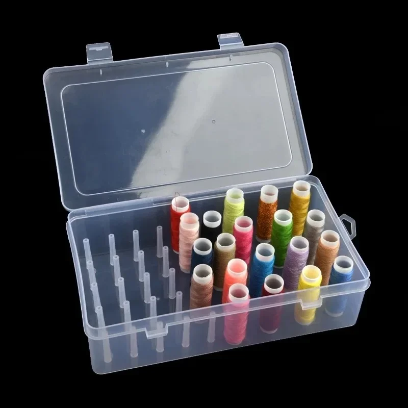 New Sewing Thread  Box 42 Piec - Craft Embellishment Storage recension och pris