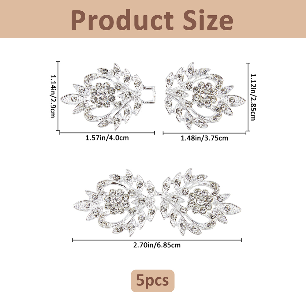 5 Pairs Rhinestone Cloak Clasp - Sew On Rhinestone recension och pris