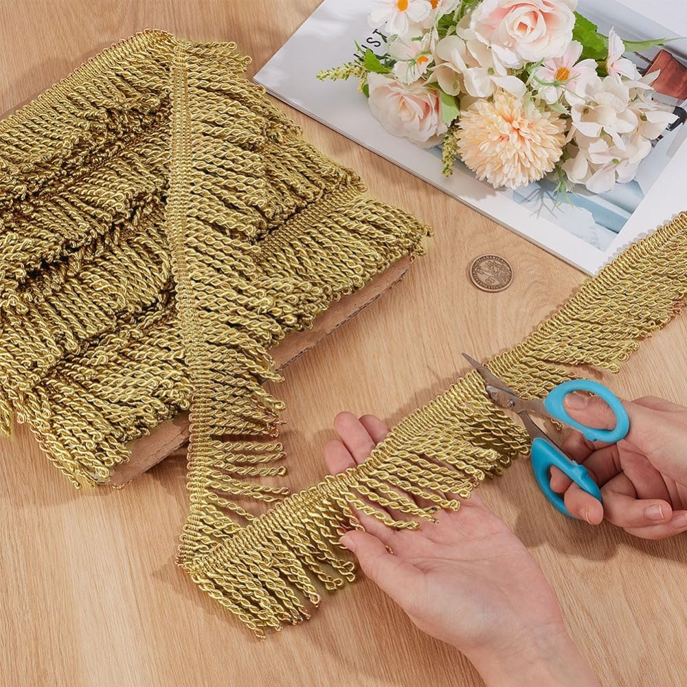 12 Yardsx2.2Inch Fringe Trim C - Tassel Fringe Trim recension och pris