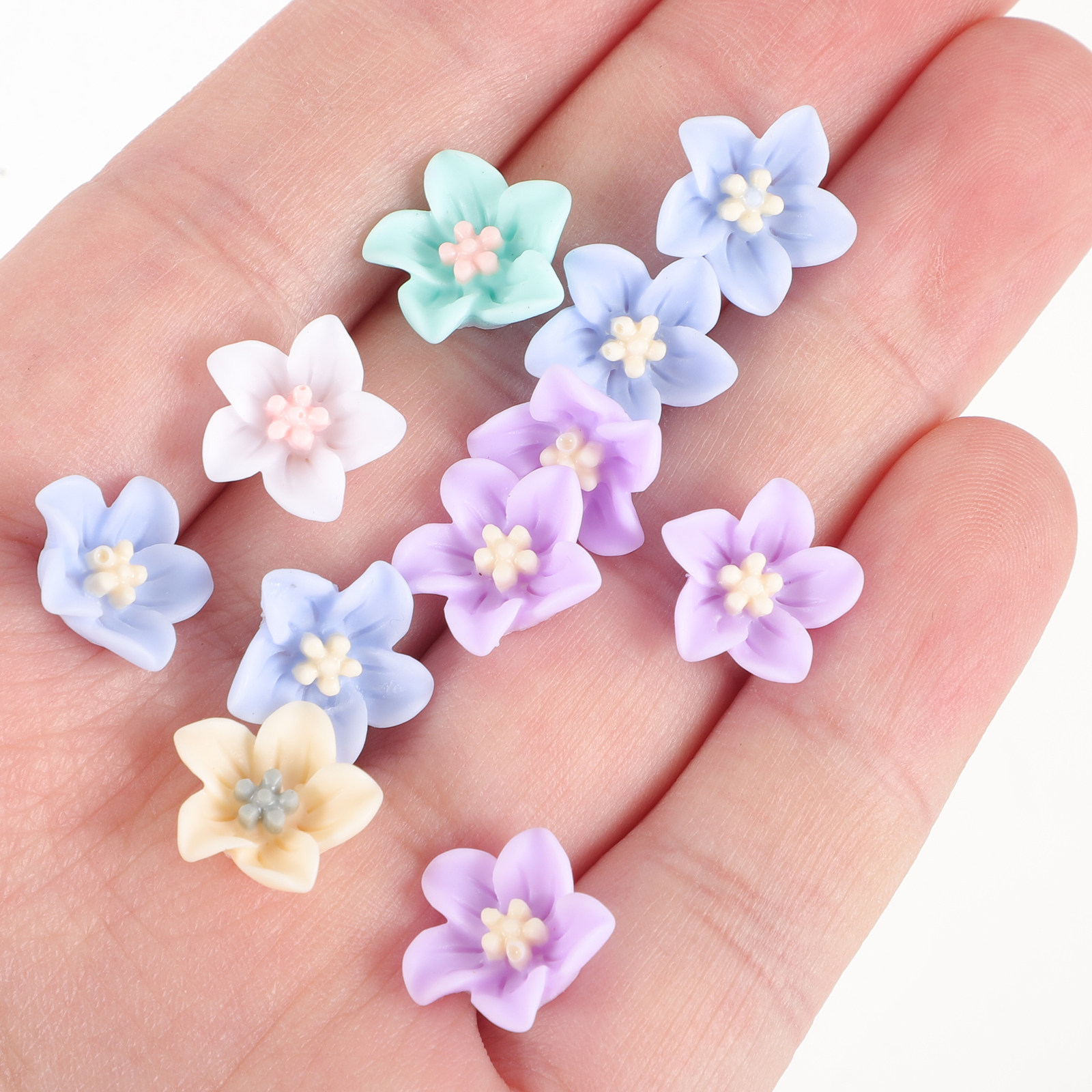200Pcs Unique Resin Flower Emb - Craft Embellishment recension och pris