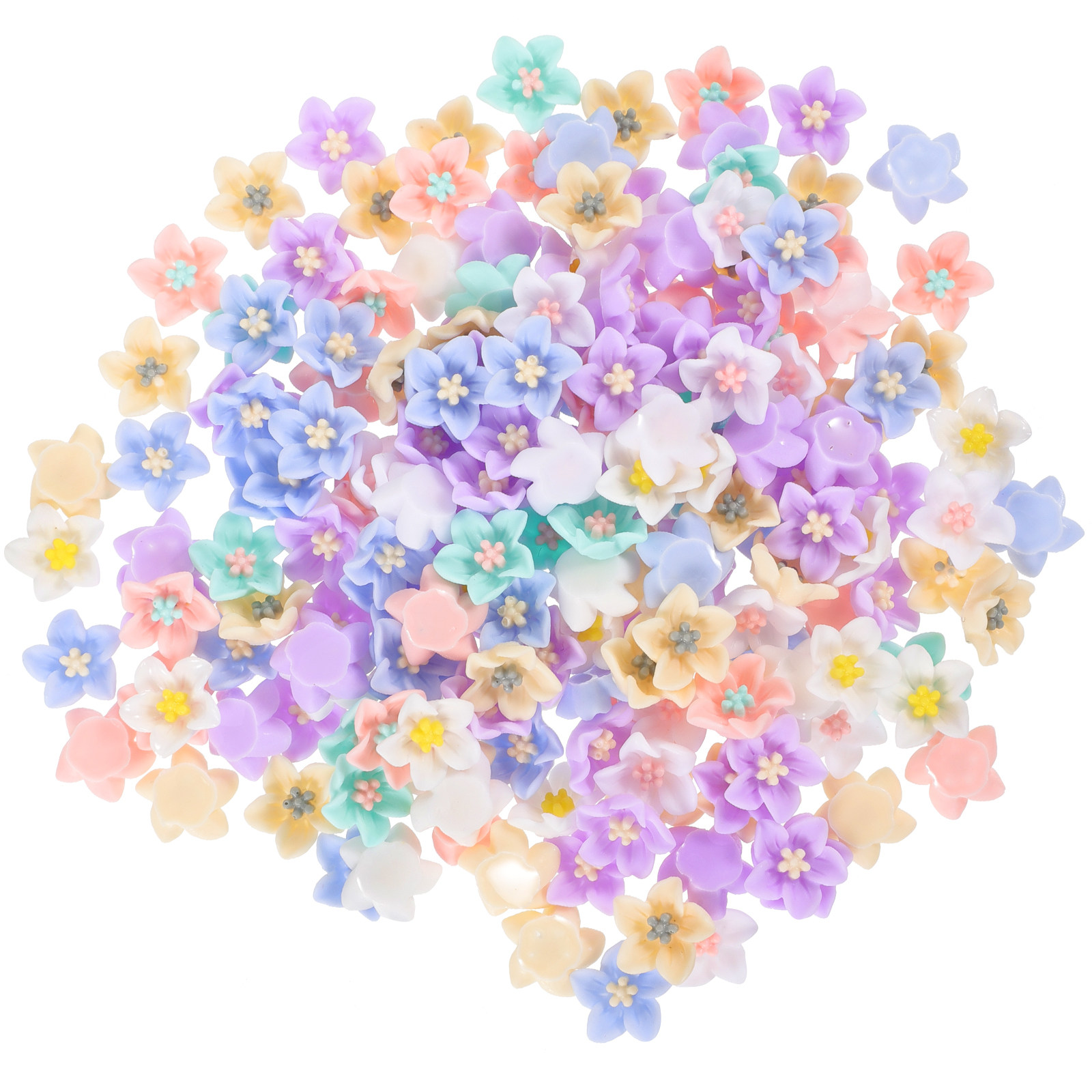 200Pcs Unique Resin Flower Emb - Craft Embellishment recension och pris