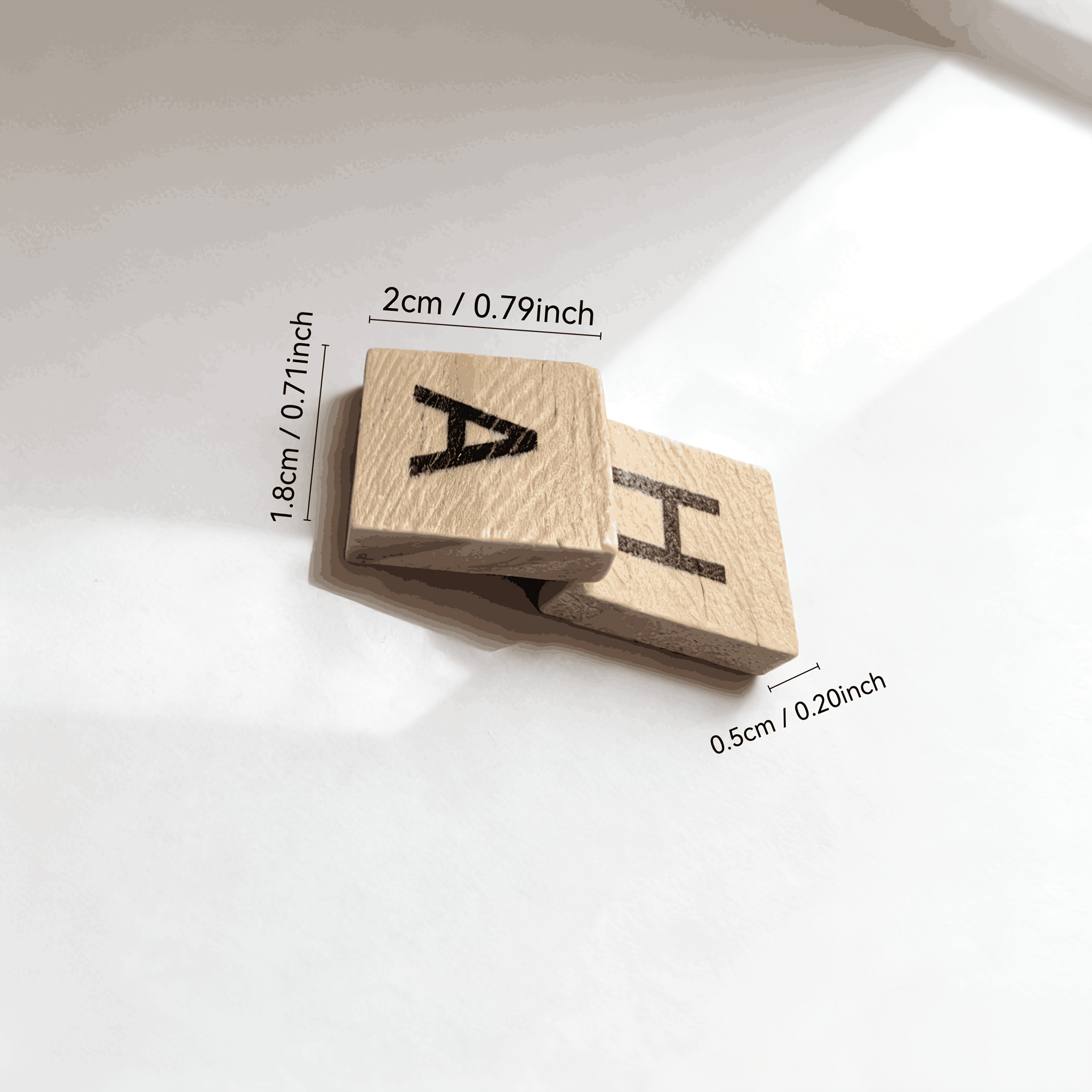 100PCS  Wooden Letter Cubes fo - Craft Embellishment recension och pris