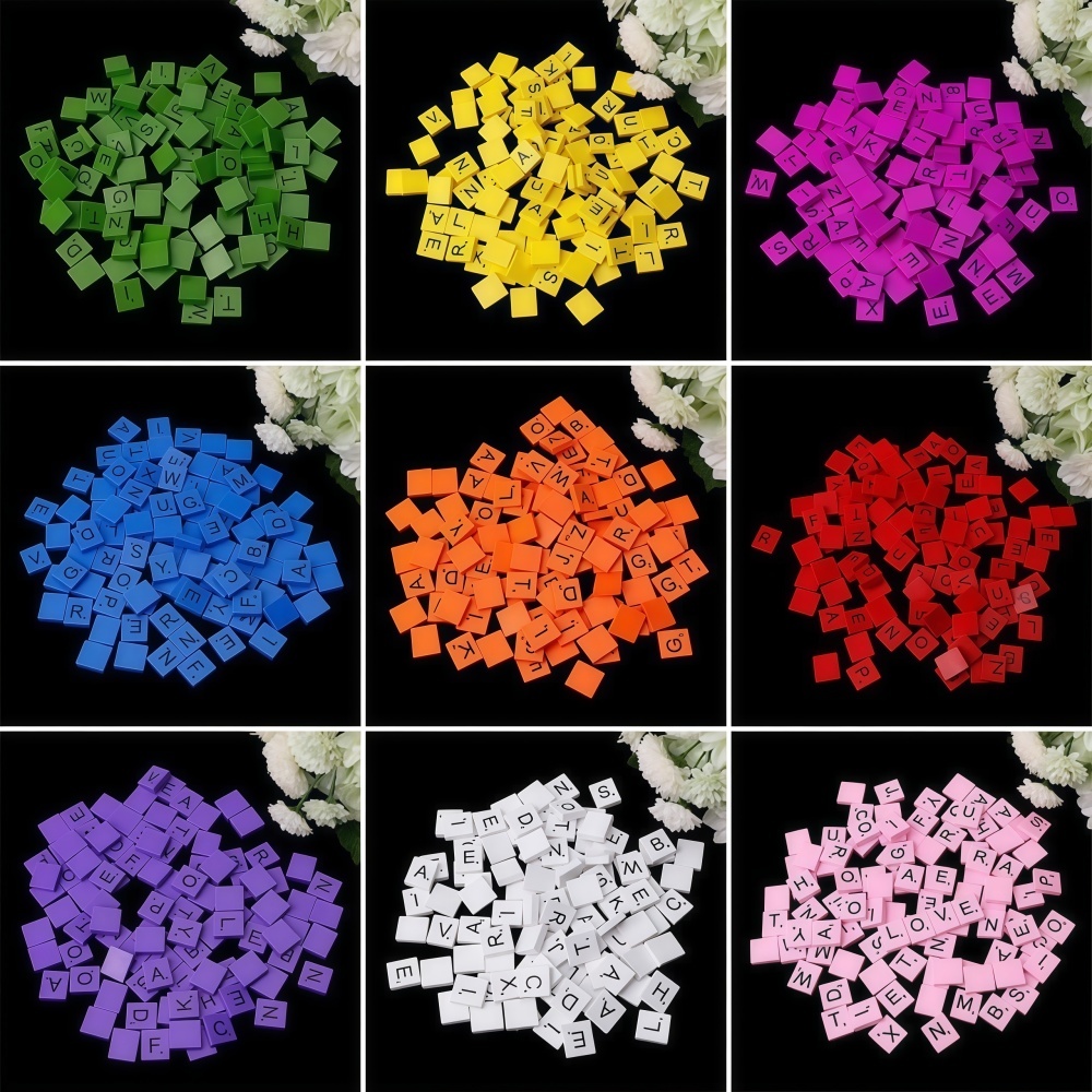 100PCS  Wooden Letter Cubes fo - Craft Embellishment recension och pris