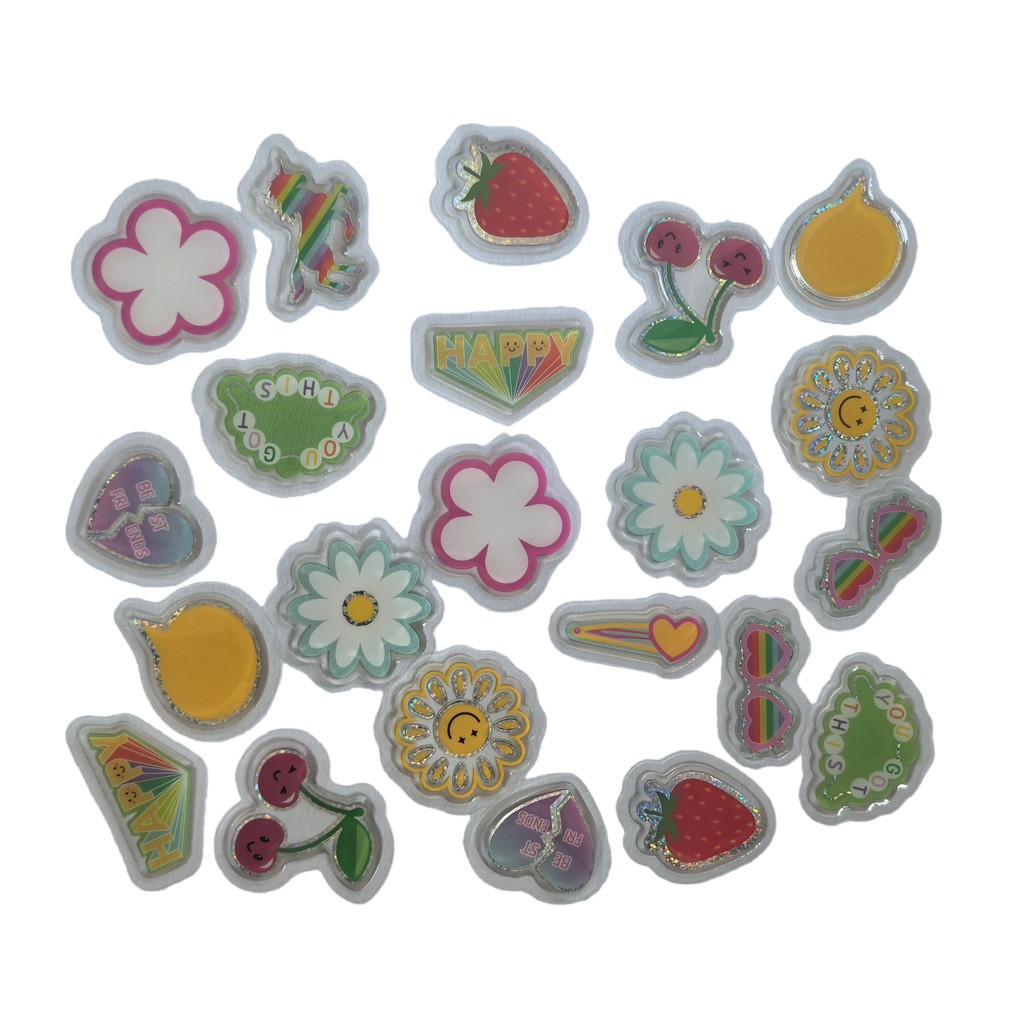 45 Pcs Adorable Epoxy Stickers - Craft Embellishment World recension och pris