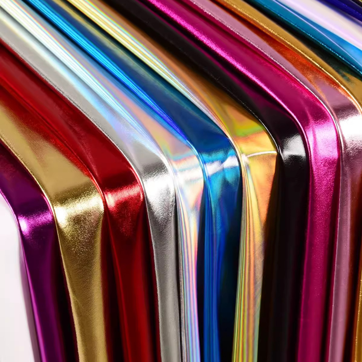 Iridescent Shiny Stretch Bronz - Crystal Mesh Fabric recension och pris