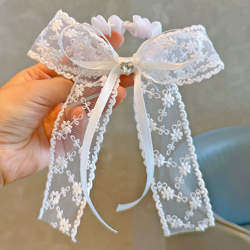 Elastic Hair Ties White Lace B - Tassel Fringe Trim recension och pris