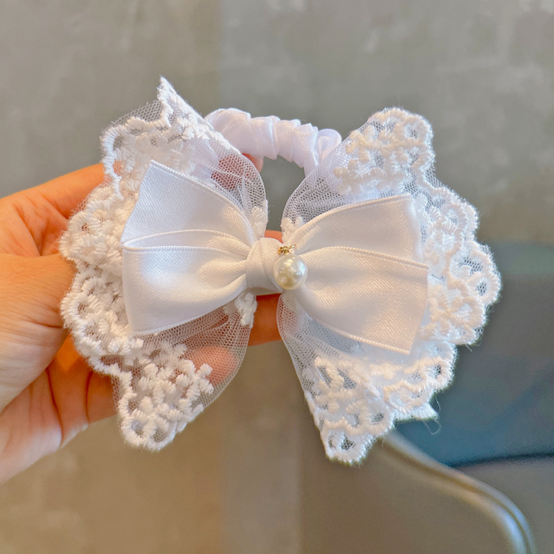 Elastic Hair Ties White Lace B - Tassel Fringe Trim recension och pris