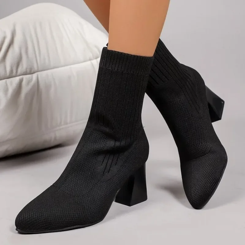 Fashion Ladies Knitted Sock An - Embellish Knit recension och pris