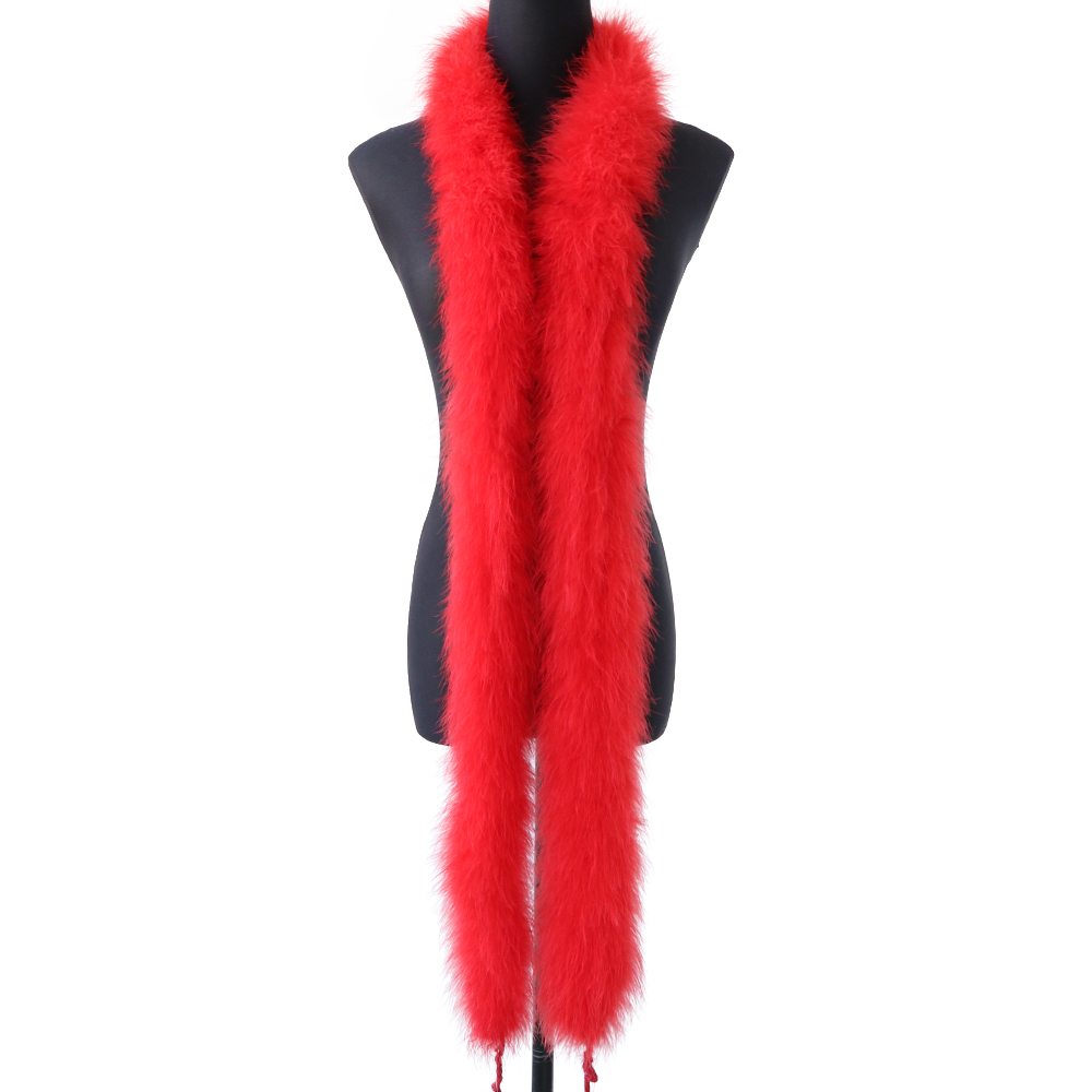 2M 50g Red Fluffy Turkey Marab - Feather Trim Marabou recension och pris