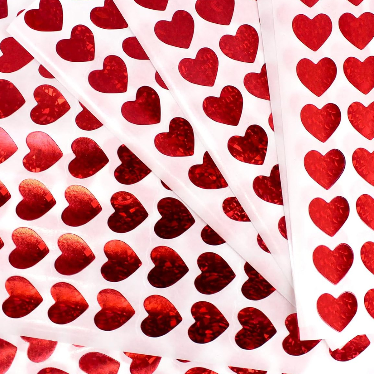 600 Pcs Red Heart Stickers, Sm - Glitter Vinyl Roll recension och pris