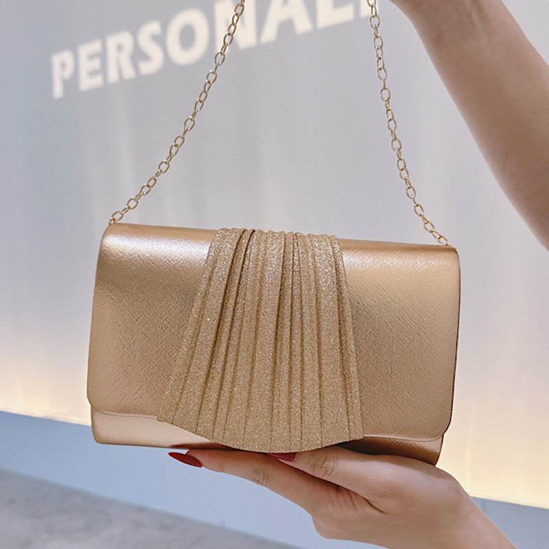 Golden Small Evening Clutch Ba - Tassel Fringe Trim recension och pris