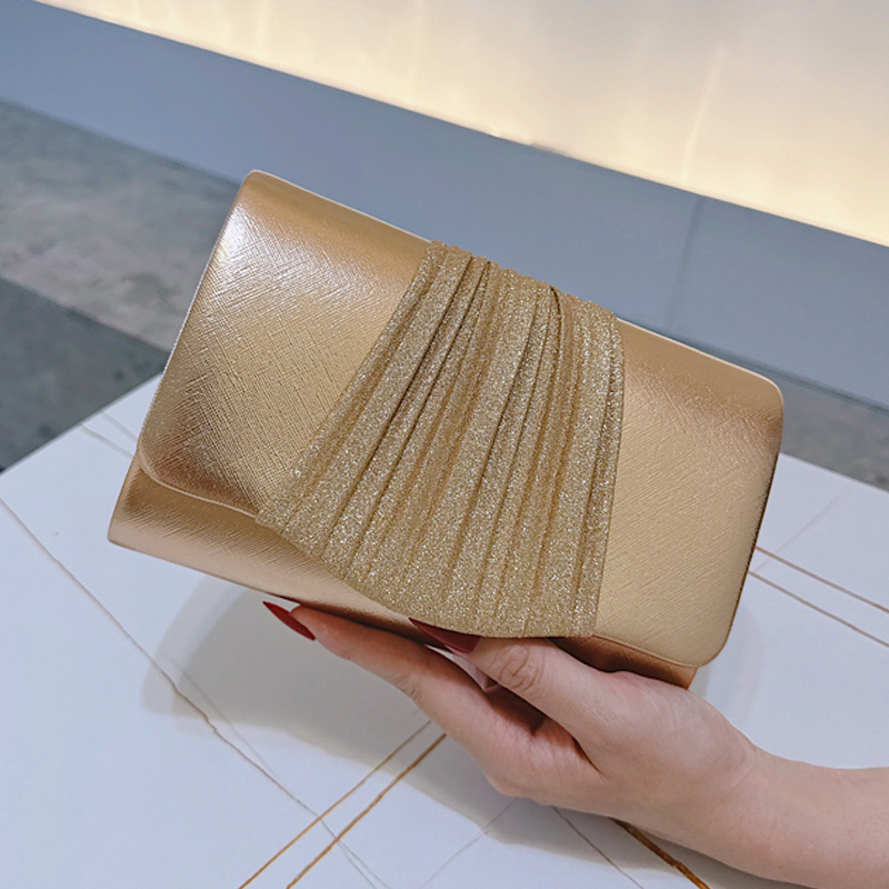 Golden Small Evening Clutch Ba - Tassel Fringe Trim recension och pris
