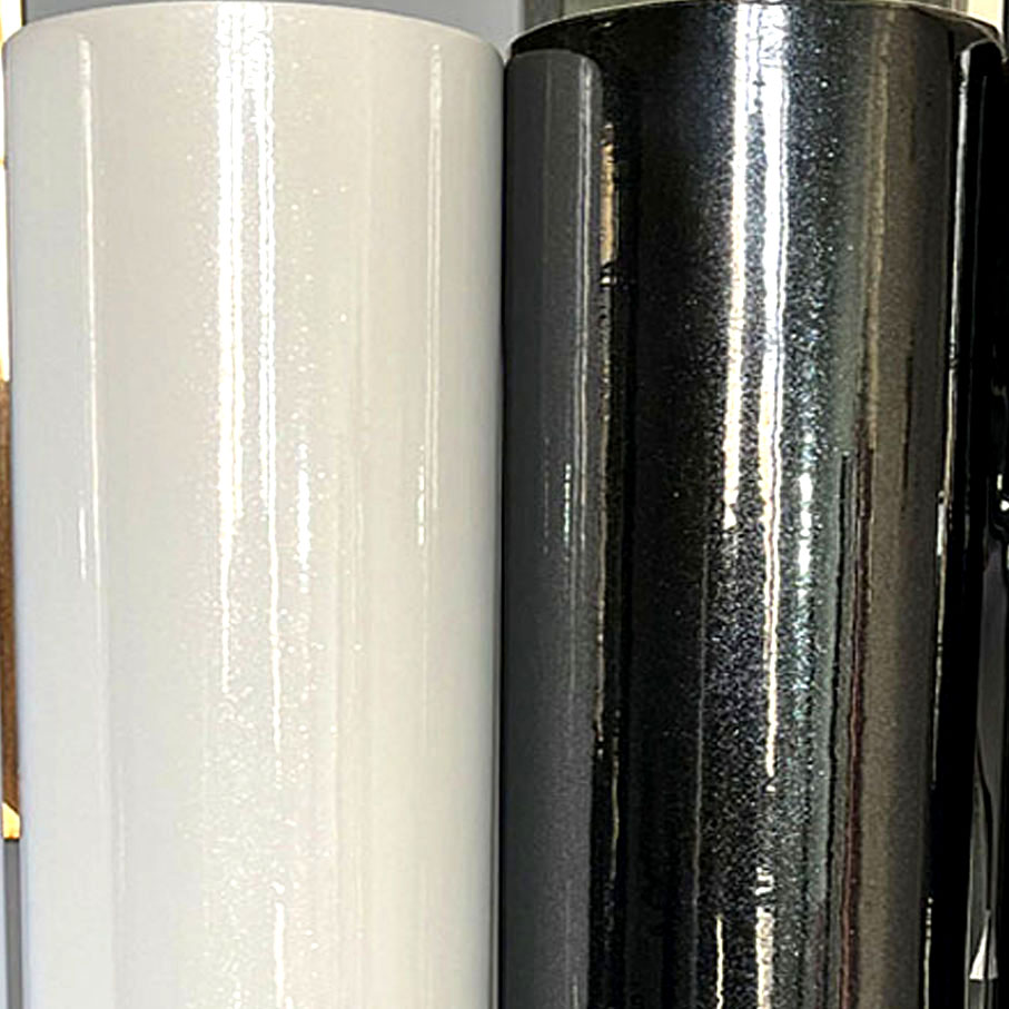 50cm*600cm High Glossy White G - Glitter Vinyl Roll recension och pris