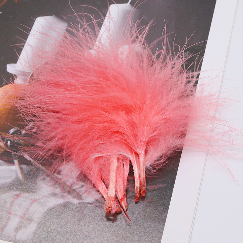8-12cm Colored Plumas Natural  - Feather Trim Marabou recension och pris