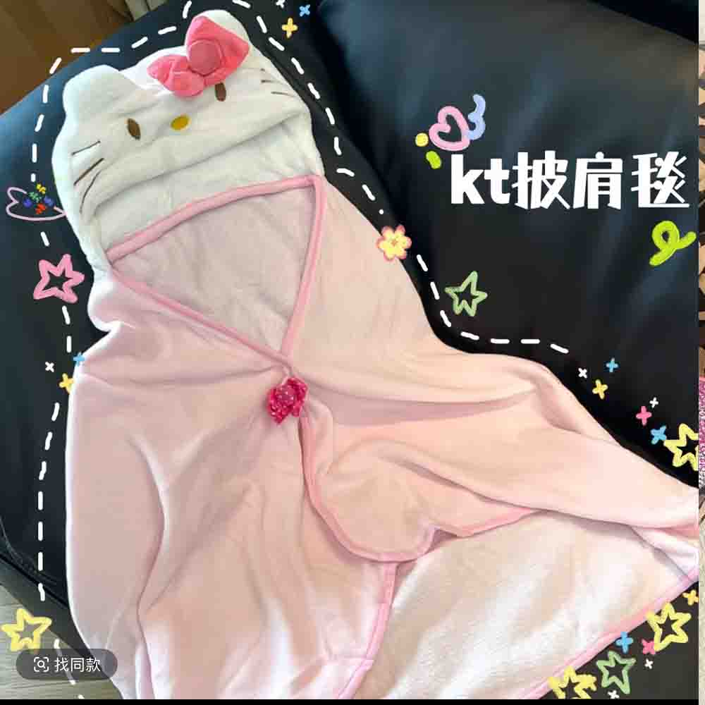 Cute Hellokitty Cloak Shawl Ai - Embellish Knit recension och pris