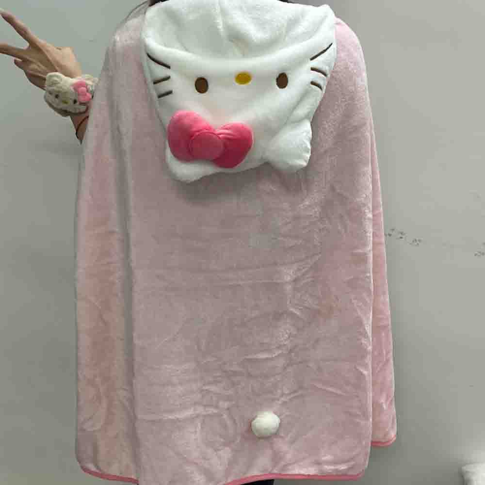 Cute Hellokitty Cloak Shawl Ai - Embellish Knit recension och pris