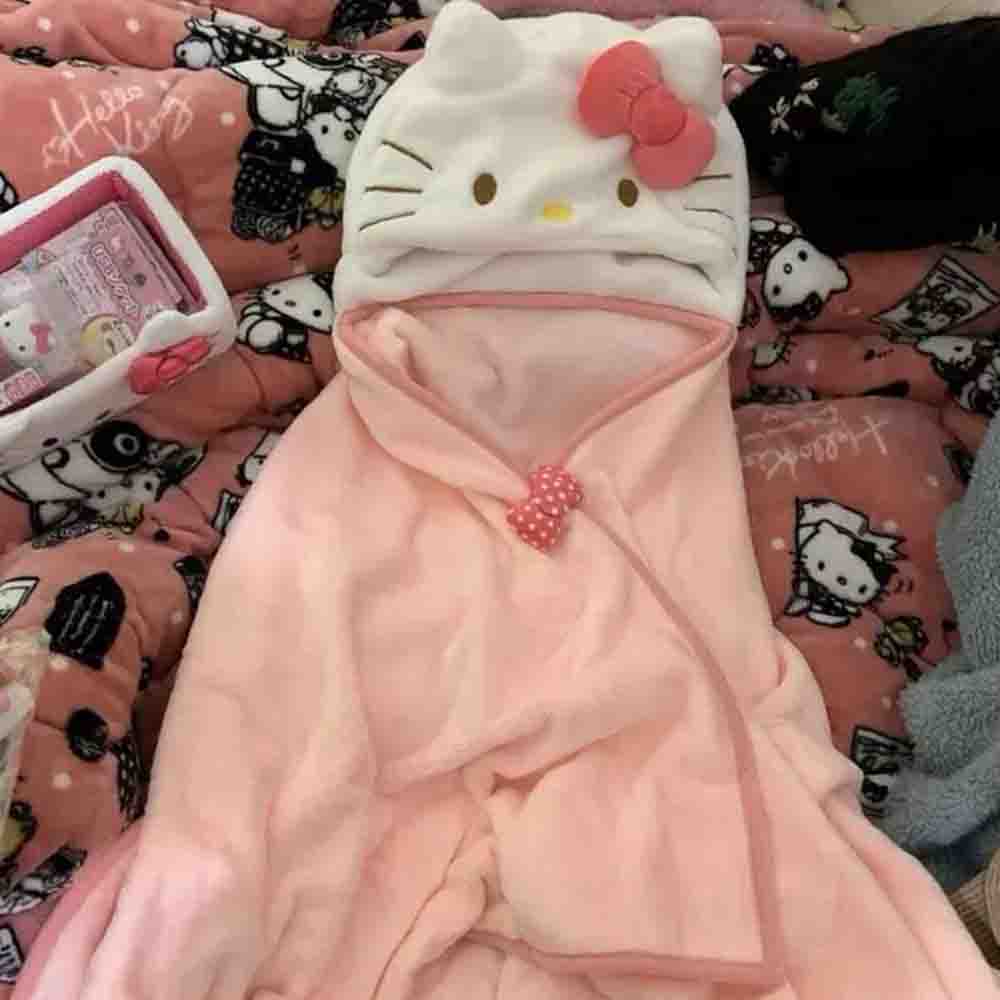 Cute Hellokitty Cloak Shawl Ai - Embellish Knit recension och pris