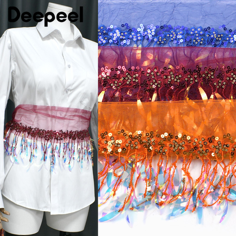 2/5/10Yards 15cm Sequins Bead  - Beaded Trim Fringe recension och pris