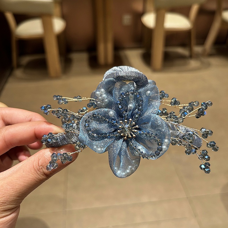 Elegant Korean Hair Accessorie - Crystal Mesh Fabric recension och pris